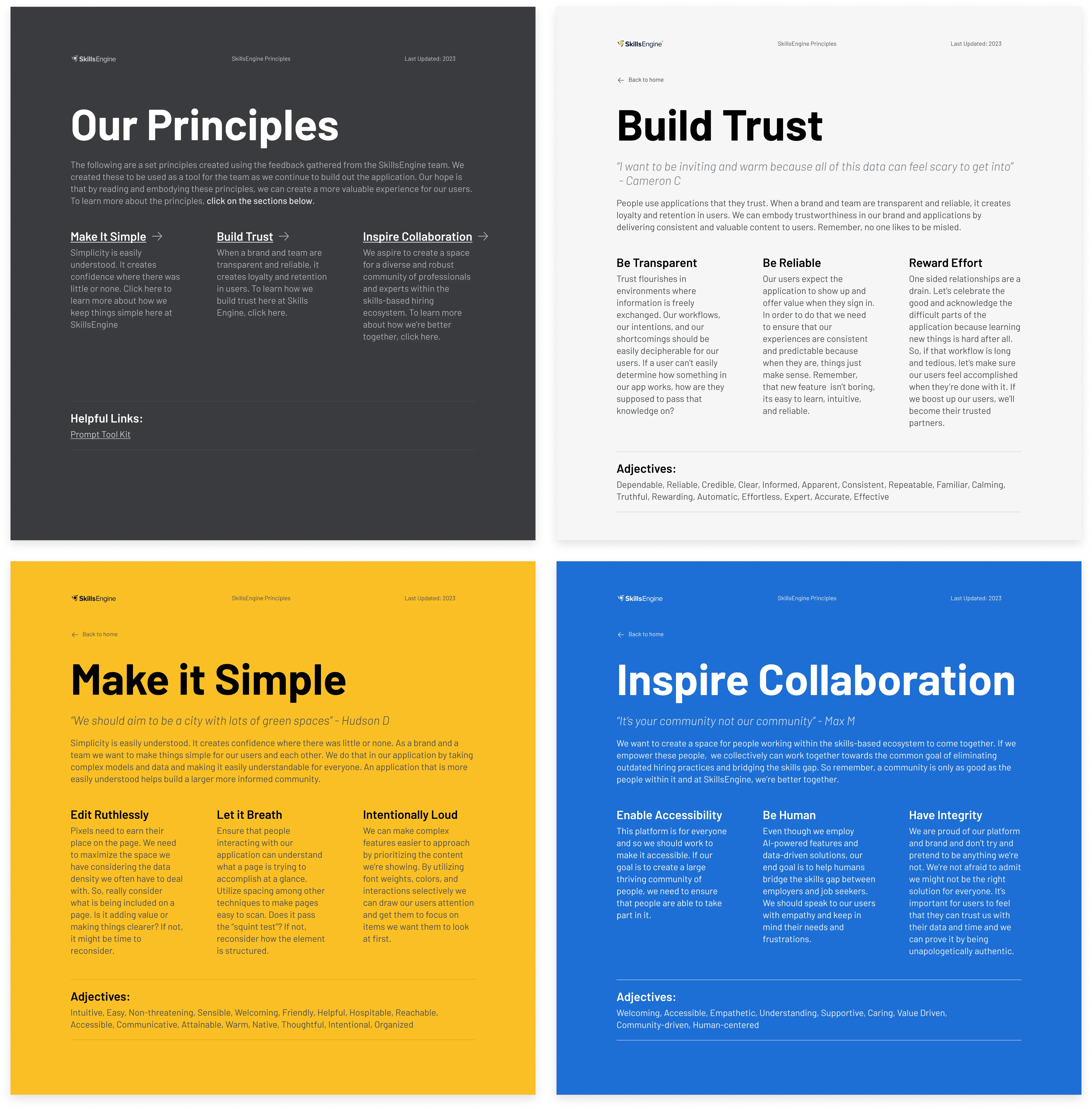 Creating Tools for a Shared Vision